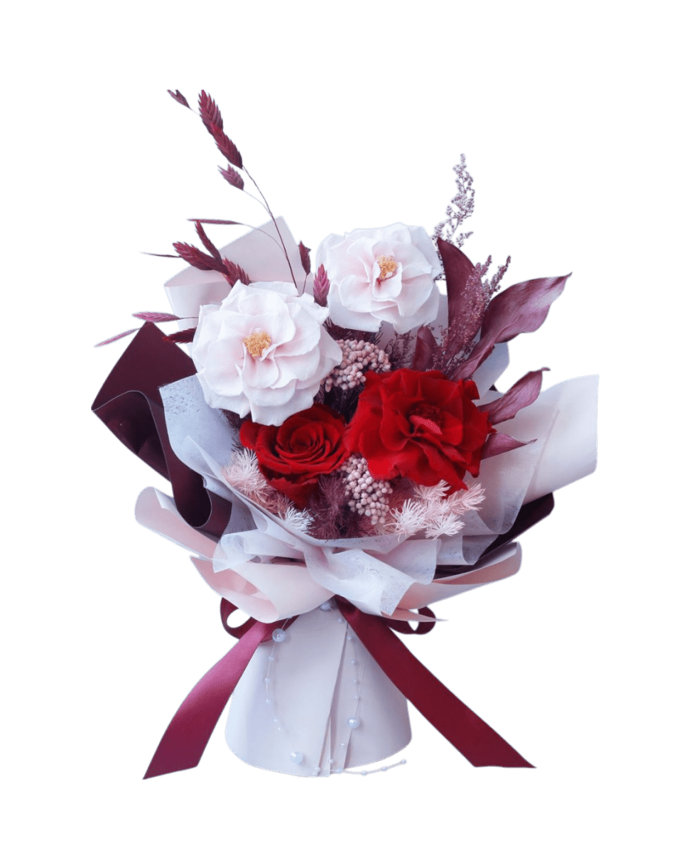 Charlotte Preserved Flower Bouquet - Flowers - Cuppa - Preserved Flowers & Fresh Flower Florist Gift Store