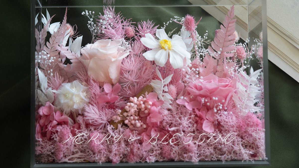 Enchanted Preserved Flower Box - Flowers - Cherry Pink - Preserved Flowers & Fresh Flower Florist Gift Store