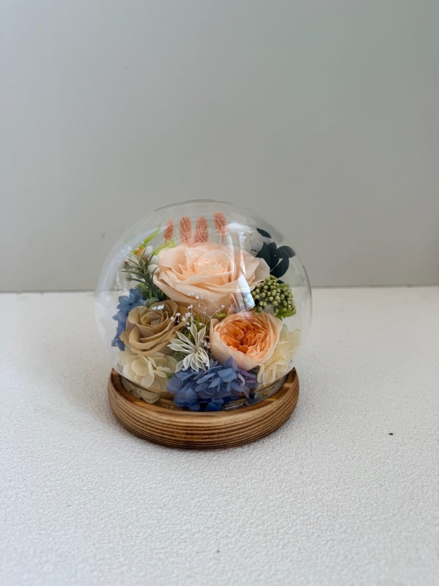 Rose Blowball - Champagne - Flowers - Preserved Flowers & Fresh Flower Florist Gift Store
