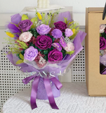 SUMMER. - Mothers Day Preserved Bouquet - Flowers - Purple - Preserved Flowers & Fresh Flower Florist Gift Store