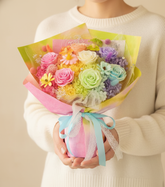 SUMMER. - Mothers Day Preserved Bouquet - Flowers - Rainbow - Preserved Flowers & Fresh Flower Florist Gift Store