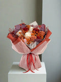 Aki - Amber Preserved Flower Bouquet - Flowers - Deluxe - Preserved Flowers & Fresh Flower Florist Gift Store