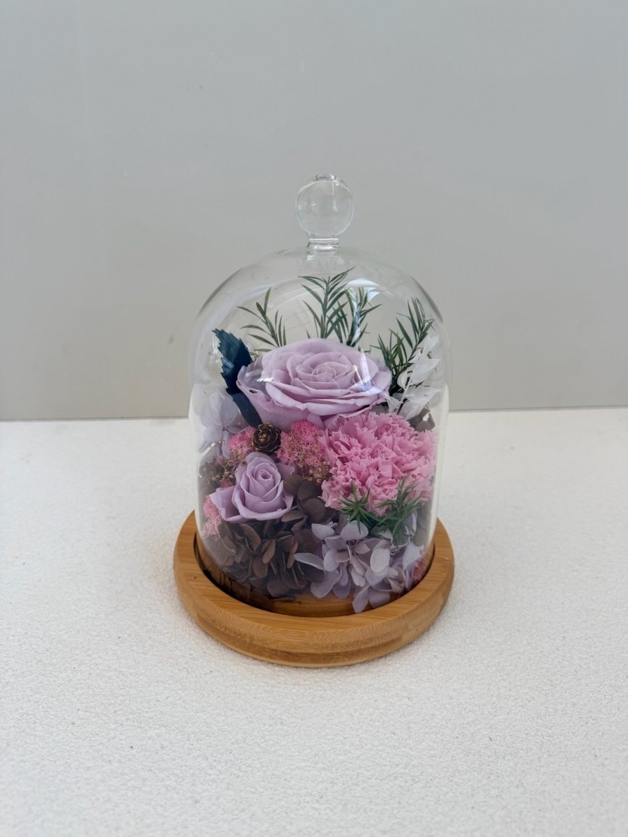 Carnation Bell Jar - Paddle Pop Purple - Flowers - Preserved Flowers & Fresh Flower Florist Gift Store