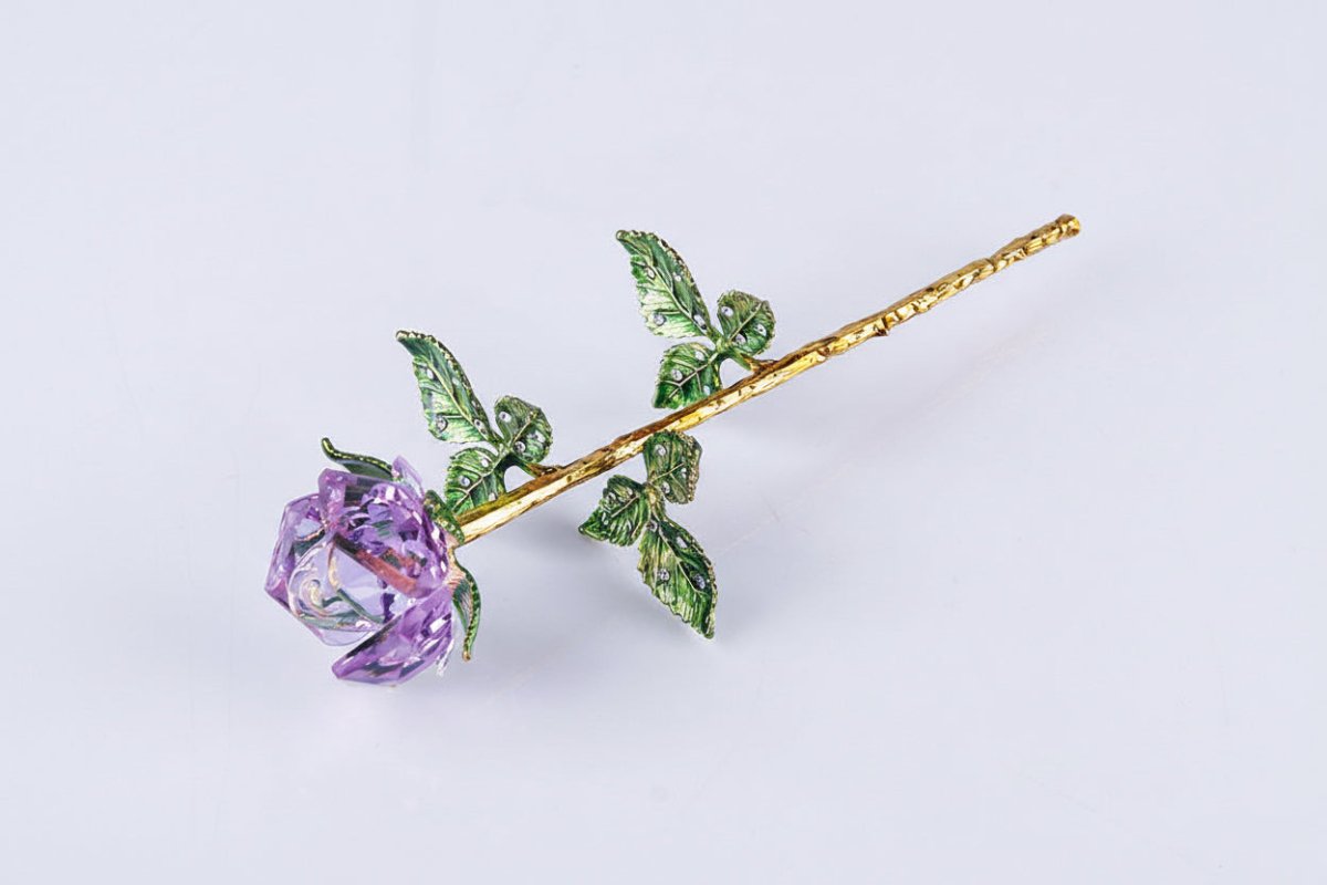 Crystal Rose - Flowers - purple - Preserved Flowers & Fresh Flower Florist Gift Store