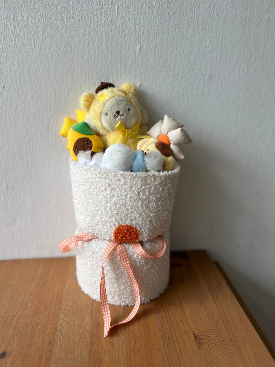 Fluffy Soft Toy Knit Bouquet - Pompompurin - Flowers - Preserved Flowers & Fresh Flower Florist Gift Store