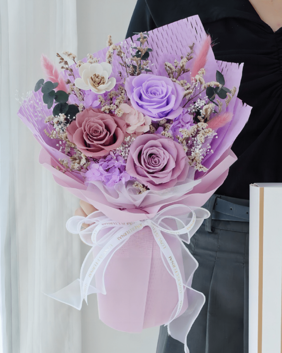 Yume Preserved Flower - Flowers - Lilac - Preserved Flowers & Fresh Flower Florist Gift Store