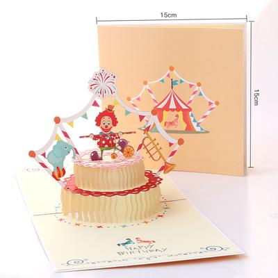 Birthday 3D Pop Up Card - Add Ons - Circus - Preserved Flowers & Fresh Flower Florist Gift Store