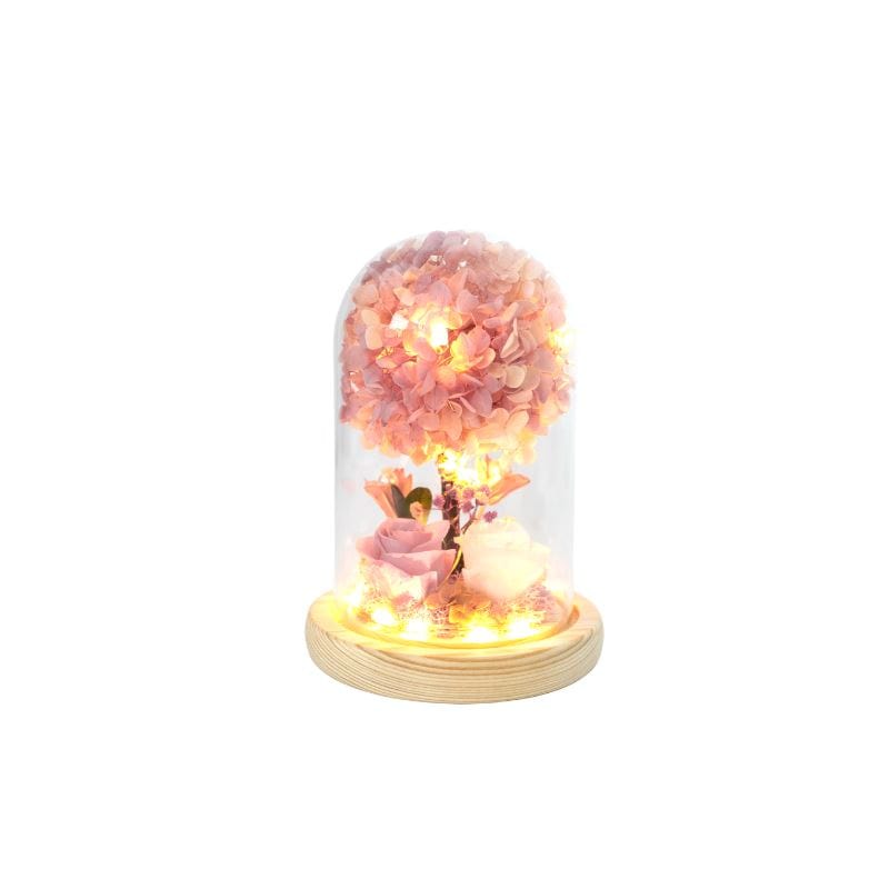 Hydarium Dome - Flower - Pink あじさい - Preserved Flowers & Fresh Flower Florist Gift Store