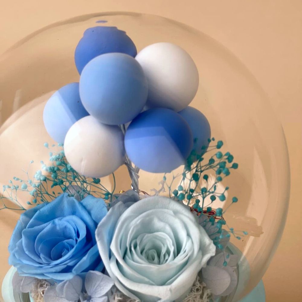 Confession Balloon Bluetooth Speaker - Blue - Flower - Preserved Flowers & Fresh Flower Florist Gift Store