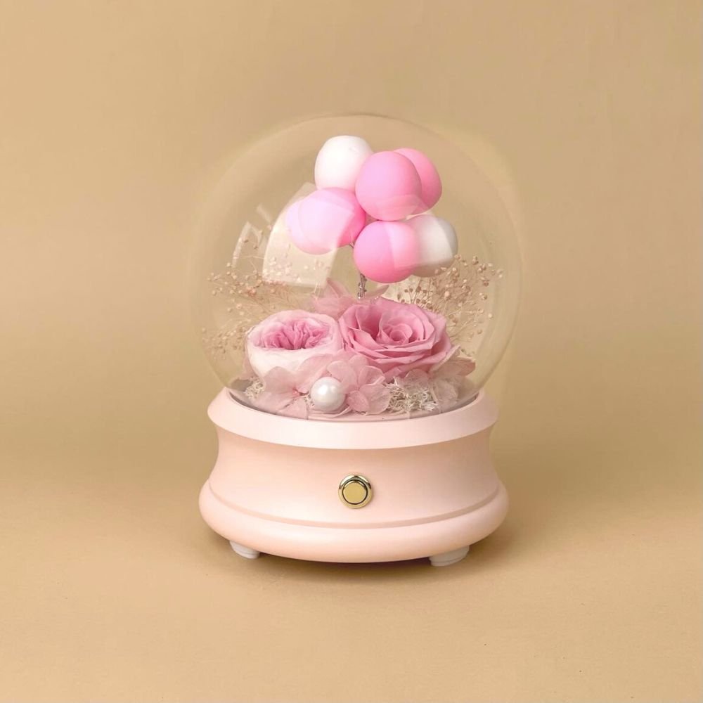 Confession Balloon Bluetooth Speaker - Blush Pink - Flower - Preserved Flowers & Fresh Flower Florist Gift Store