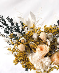 Keira, Yellow - Preserved Flower Arrangement - Flower - Preserved Flowers & Fresh Flower Florist Gift Store