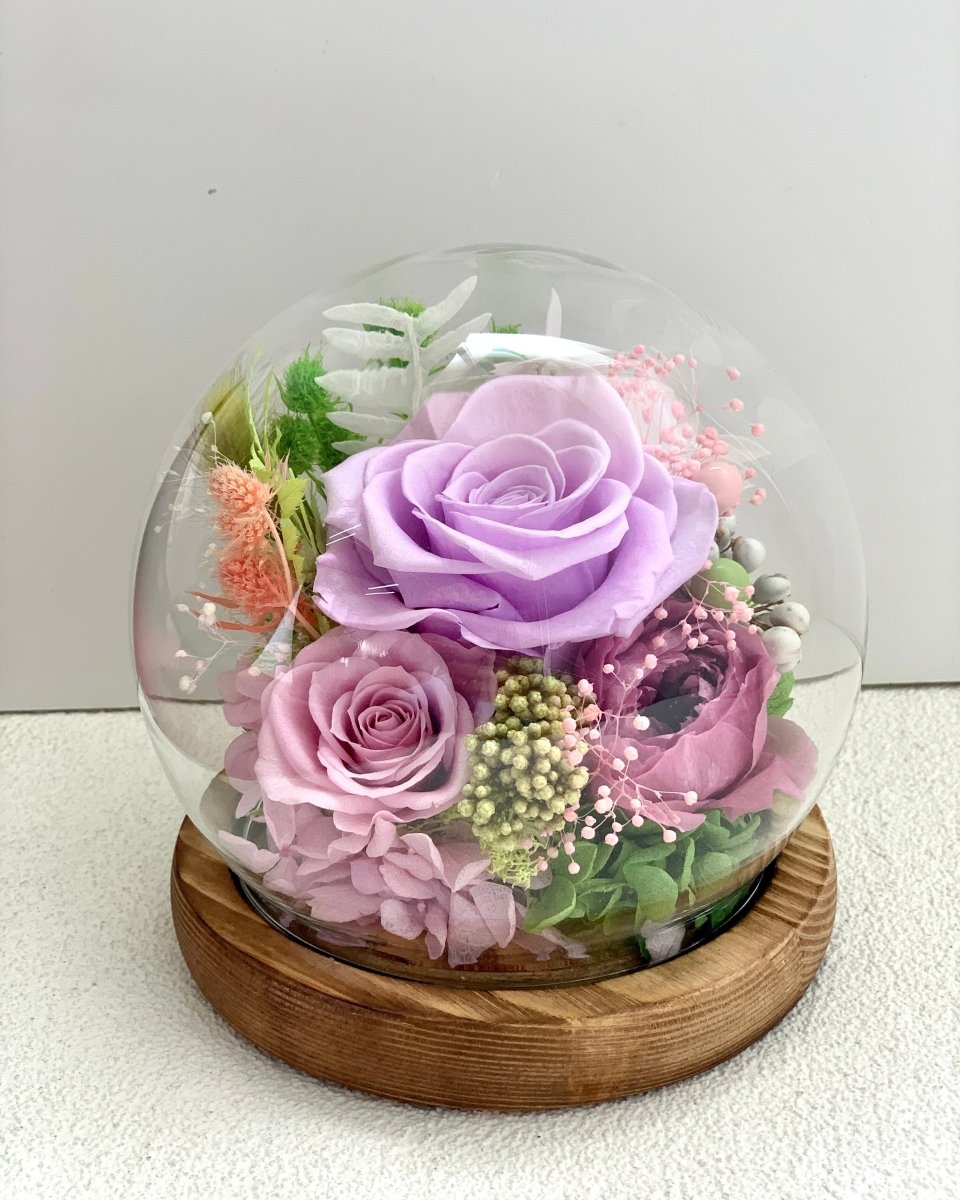 Rose Blowball - Purple (with gift box) - Flowers - Preserved Flowers & Fresh Flower Florist Gift Store