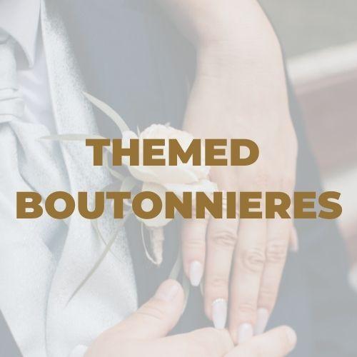 Themed Boutonnieres - Bridal Flower - Single - Preserved Flowers & Fresh Flower Florist Gift Store